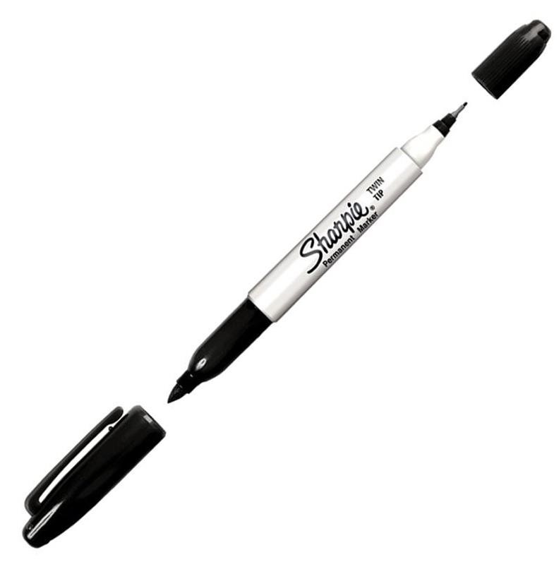 Ostatní Sharpie Twin Tip Permanent Marker, czarny