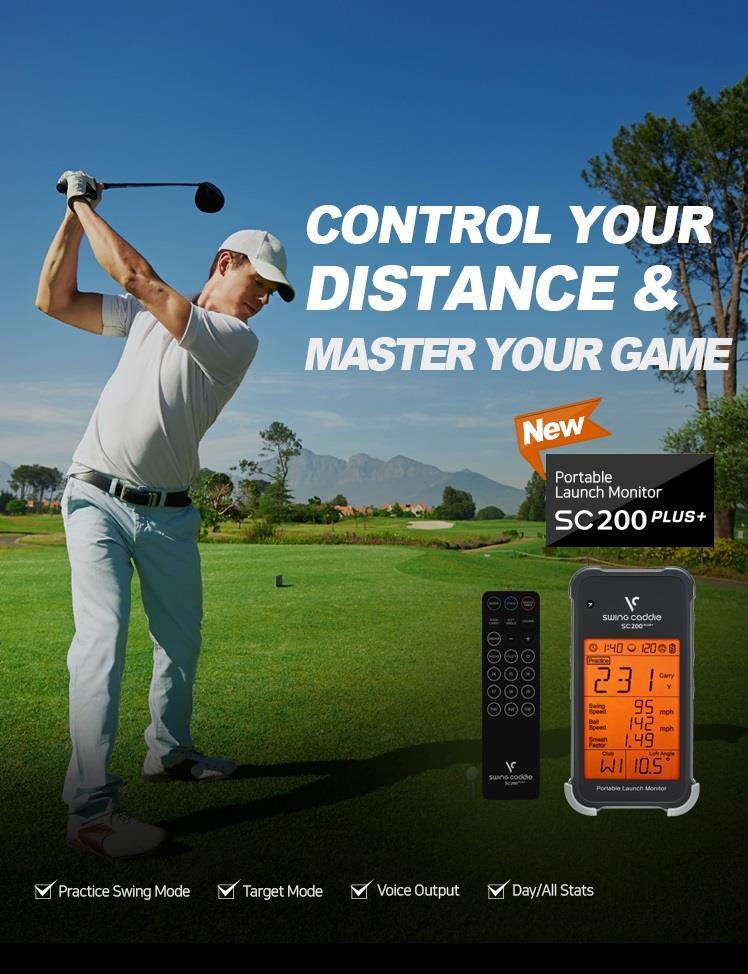 Voice Caddie Swing Caddie Launch Monitor SC200+ czarny