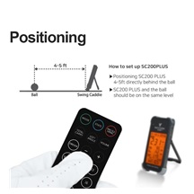 Voice Caddie Swing Caddie Launch Monitor SC200+ czarny