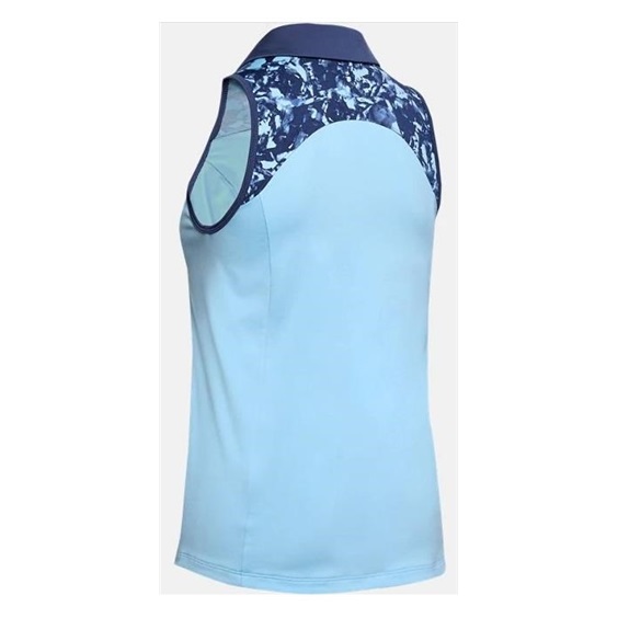 Under Armour Zinger Sleeveless Blocked damskie polo, niebiesko/granatowe