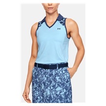 Under Armour Zinger Sleeveless Blocked damskie polo, niebiesko/granatowe