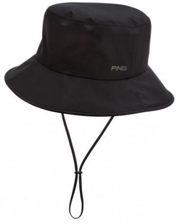 Ping Waterproof Golf Bucket Hat męski kapelusz, czarny