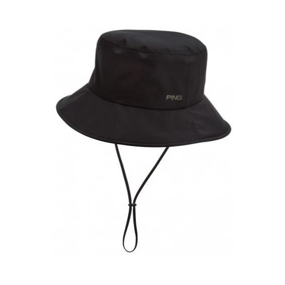 Ping Waterproof Golf Bucket Hat męski kapelusz, czarny