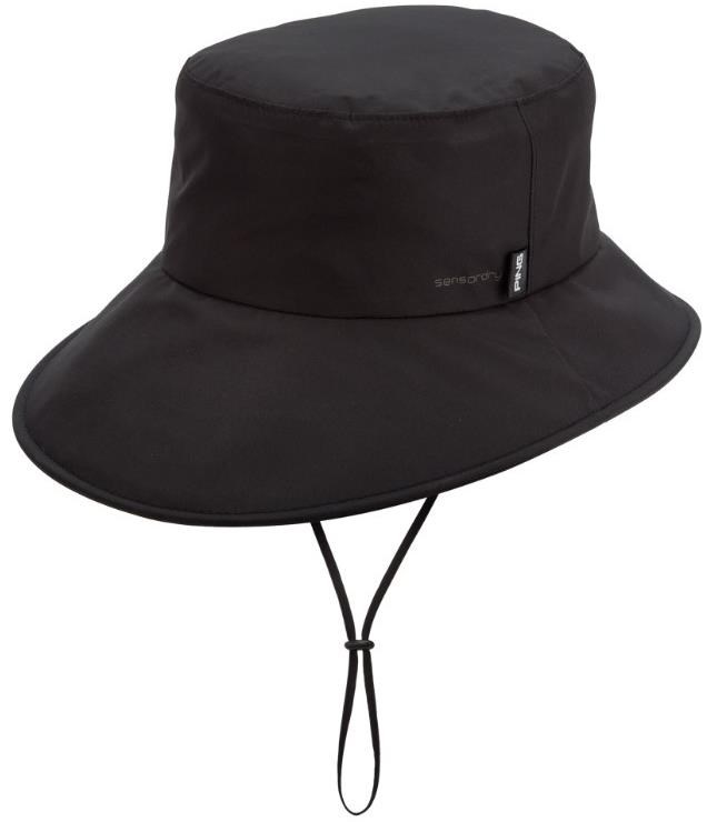 Ping Waterproof Golf Bucket Hat męski kapelusz, czarny