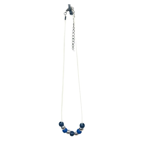 Ostatní Handmade Teraka necklace type 004 akcesoria, modro/stříbrná