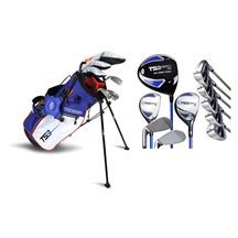 U.S. Kids Golf TS3-51 (130 cm) v15 10-Club golfowy zestaw juniorski, niebiesko/biało/pomarańczowy