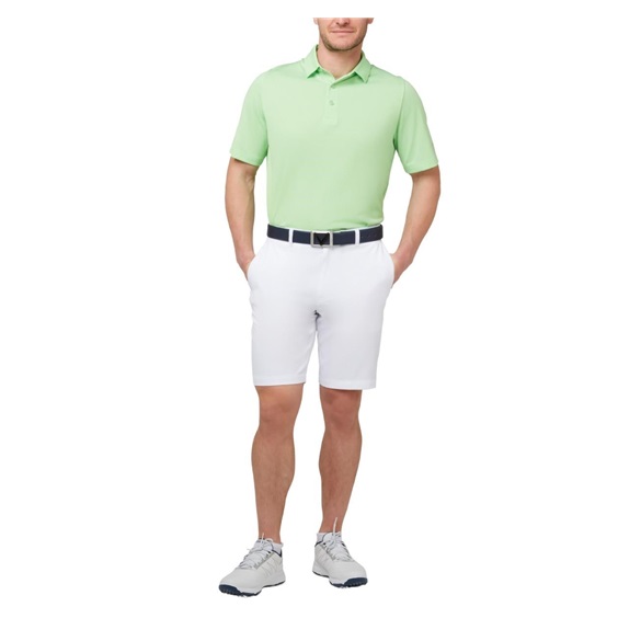 Callaway Heathered Jacquard męskie polo, summer green heather