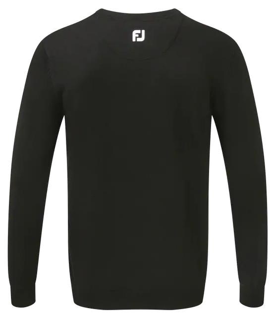 FootJoy Wool Blend V-Neck męski sweter, czarny