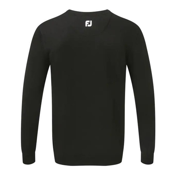 FootJoy Wool Blend V-Neck męski sweter, czarny