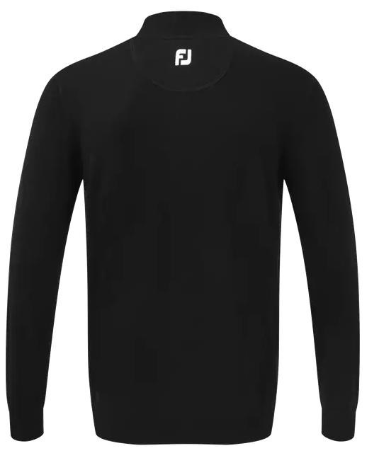 FootJoy Wool Blend 1/2 Zip męski sweter, czarny