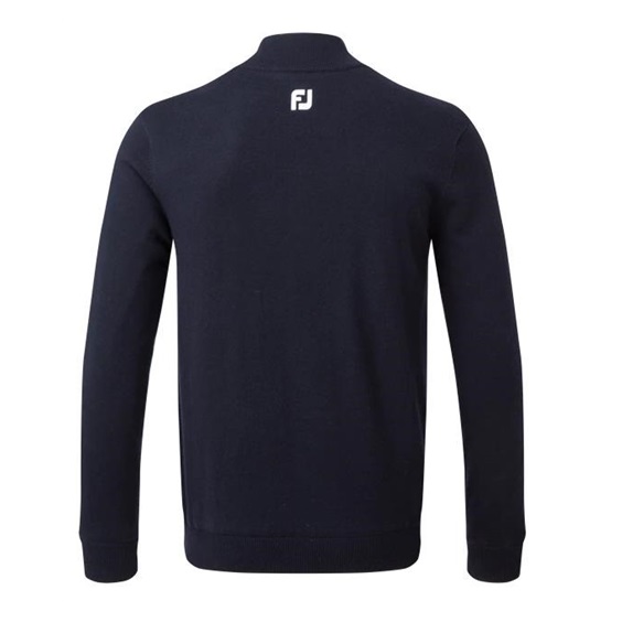 FootJoy Wool Blend Lined 1/2 Zip męski sweter, granatowy