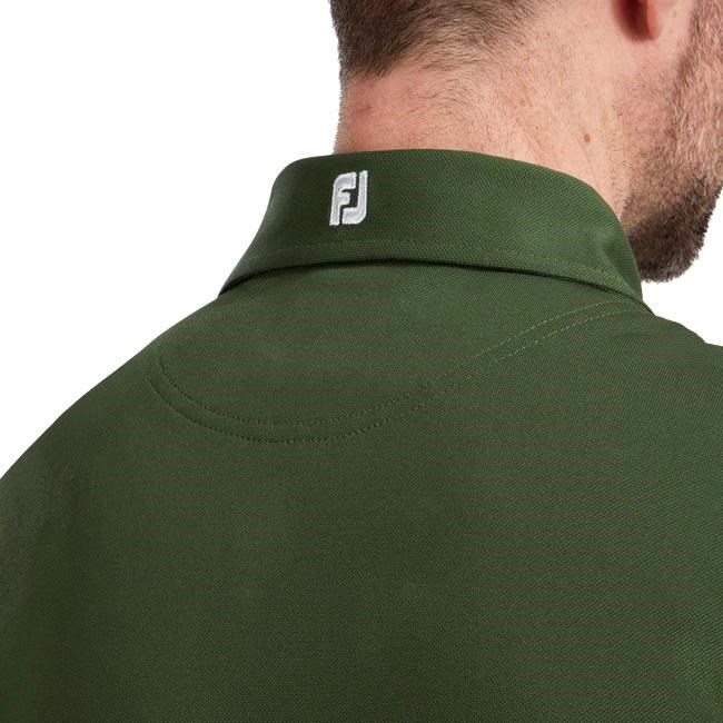 FootJoy Stretch Pique Solid Athletic Fit męskie polo, oliwkowe