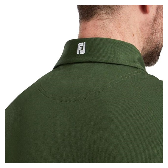 FootJoy Stretch Pique Solid Athletic Fit męskie polo, oliwkowe