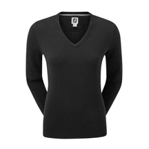 FootJoy Wool Blend V-Neck damski sweter, czarny
