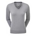 FootJoy Wool Blend V-Neck damski sweter, szary