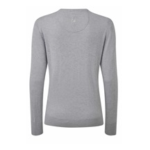 FootJoy Wool Blend V-Neck damski sweter, szary