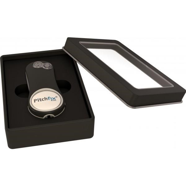 Pitchfix Hybrid 2.0/Fusion gift tin box (transparent lid), czarny