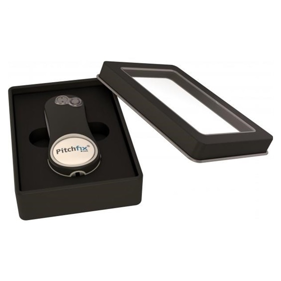 Pitchfix Hybrid 2.0/Fusion gift tin box (transparent lid), czarny