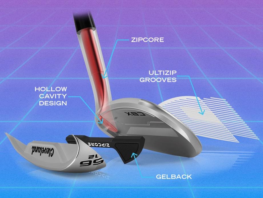 Cleveland CBX ZipCore męska wedge, stal