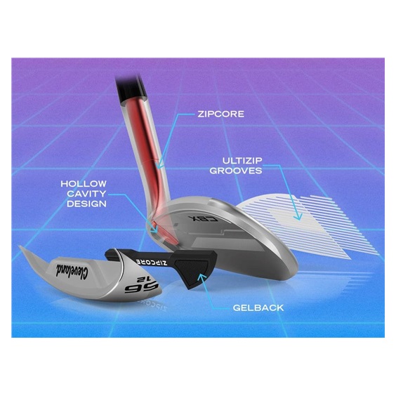 Cleveland CBX ZipCore męska wedge, stal