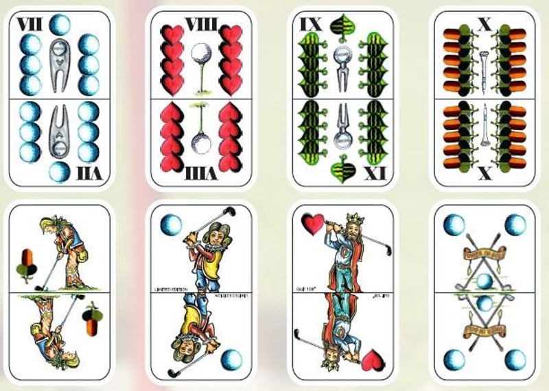 Ostatní Golfové hrací karty pro mariáš, limitovaná edice Klasik akcesoria