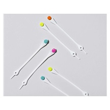 Hickies (10ks) - bílá/barevná elastyczne sznurówki dla dzieci, sprinkles