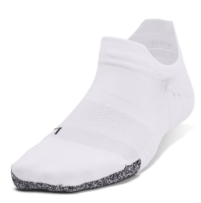 Under Armour Breathe 2 No Show Tab damskie skarpetki, białe, 2 pary