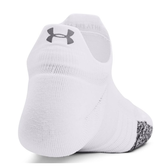 Under Armour Breathe 2 No Show Tab damskie skarpetki, białe, 2 pary