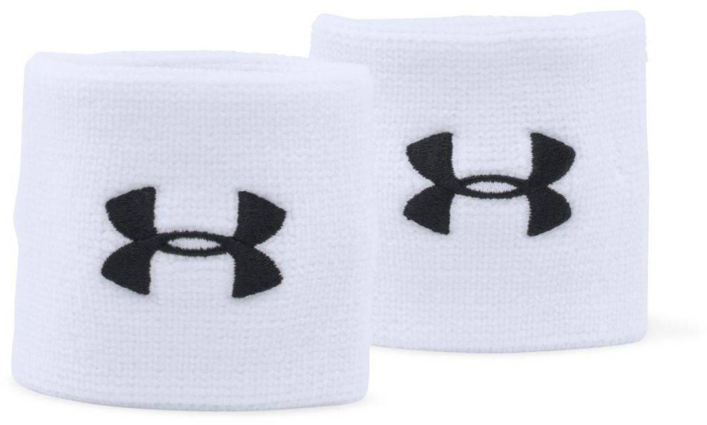 Under Armour Performance Wristbands, białe