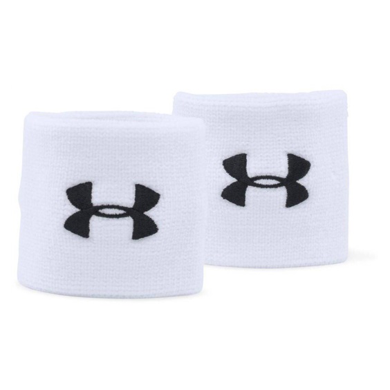 Under Armour Performance Wristbands, białe