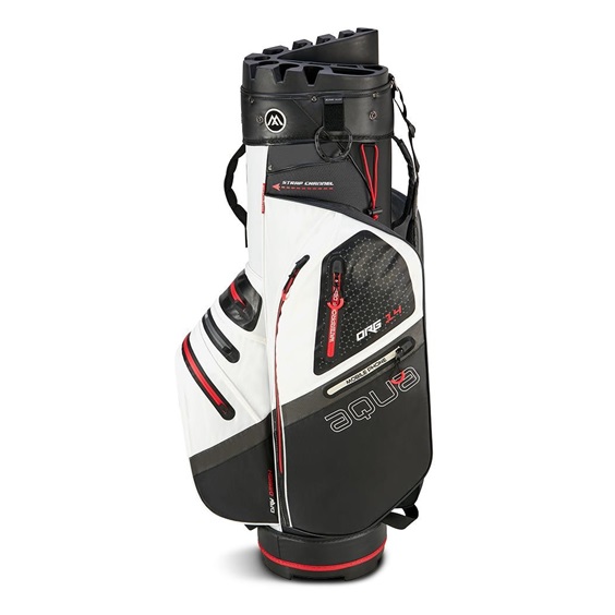Big Max Aqua Silencio 4 Organizer cart bag, biało/czarno/czerwony