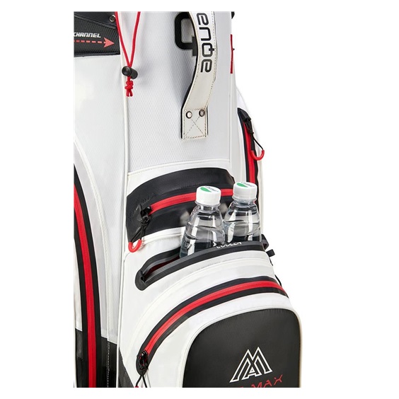 Big Max Aqua Silencio 4 Organizer cart bag, biało/czarno/czerwony