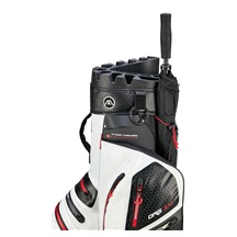 Big Max Aqua Silencio 4 Organizer cart bag, biało/czarno/czerwony