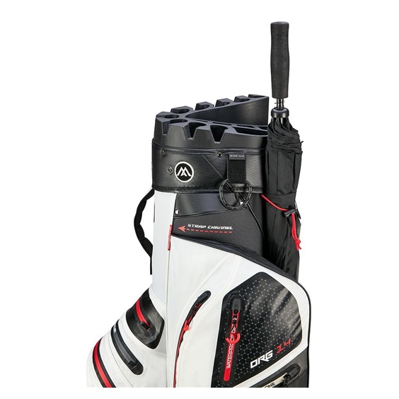 Big Max Aqua Silencio 4 Organizer cart bag, biało/czarno/czerwony