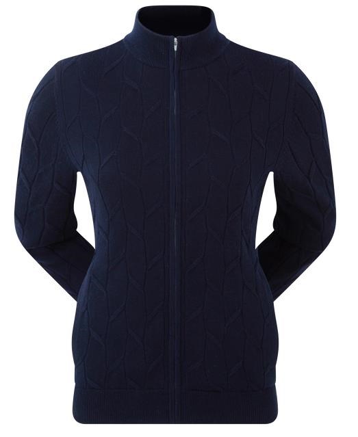 FootJoy Full-Zip Lined damski sweter, granatowy