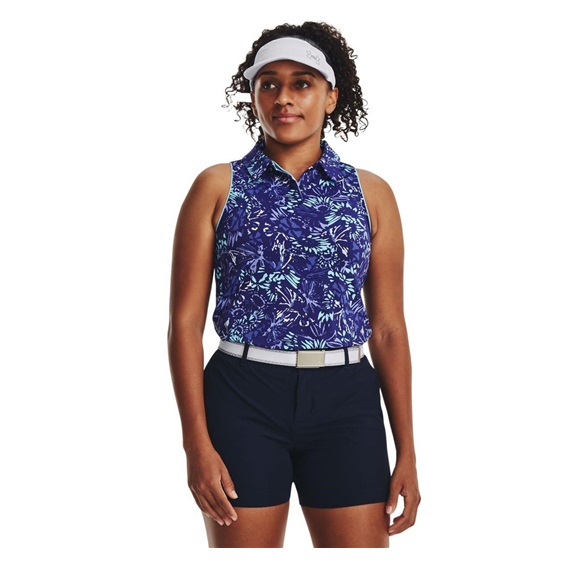 Under Armour Iso-Chill Sleeveless damskie polo, sonar blue