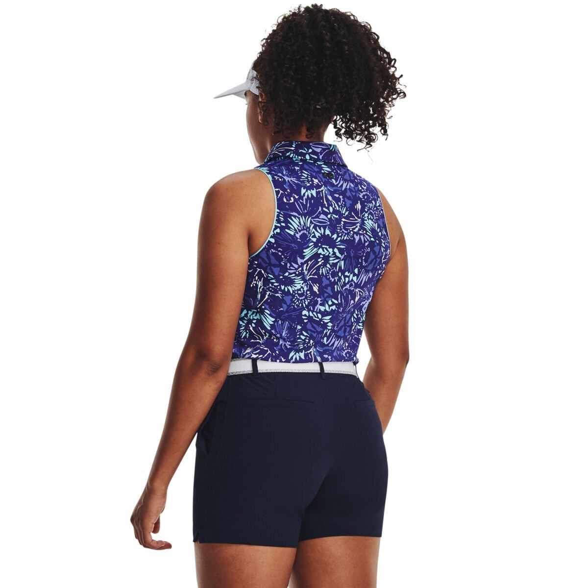 Under Armour Iso-Chill Sleeveless damskie polo, sonar blue