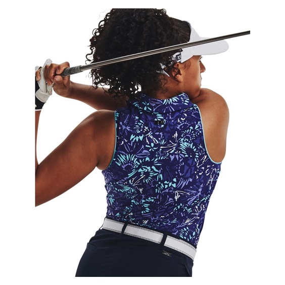Under Armour Iso-Chill Sleeveless damskie polo, sonar blue
