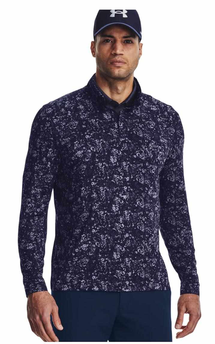 Under Armour Playoff Printed 1/4 Zip męska bluza, granatowa