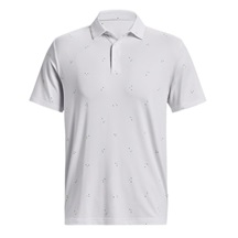 Under Armour Playoff 3.0 Printed męskie polo, biało/niebieskie