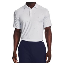 Under Armour Playoff 3.0 Printed męskie polo, biało/niebieskie