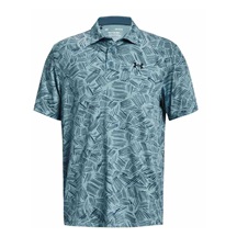 Under Armour Playoff 3.0 Printed męskie polo, still water/static blue
