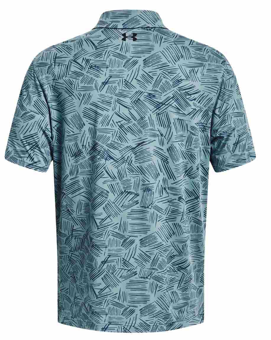 Under Armour Playoff 3.0 Printed męskie polo, still water/static blue