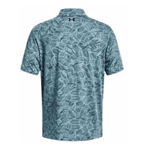 Under Armour Playoff 3.0 Printed męskie polo, still water/static blue