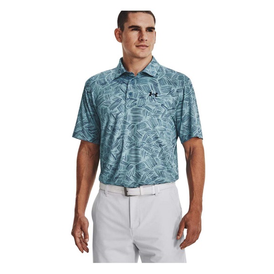 Under Armour Playoff 3.0 Printed męskie polo, still water/static blue