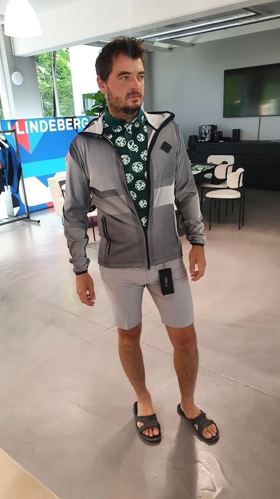 J.Lindeberg Jacquard męska bluza, granatowa