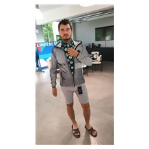 J.Lindeberg Jacquard męska bluza, granatowa