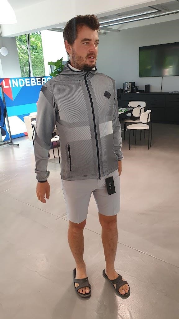 J.Lindeberg Jacquard męska bluza, granatowa
