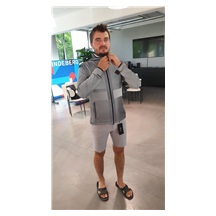 J.Lindeberg Jacquard męska bluza, granatowa