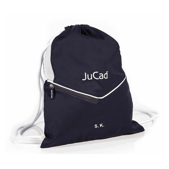 JuCad drawstring sports bag, niebieski